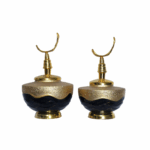 Black & Gold Iron Decorative Set – Pair (Small & Medium)