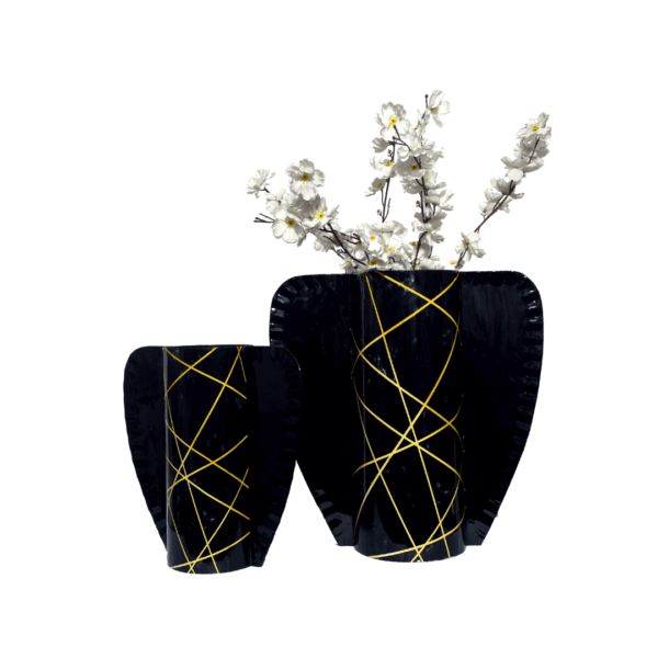rustic flower vase duo