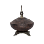 Gold-lined iron vase set