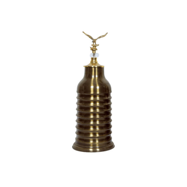 antique copper iron jar