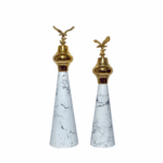 Elegant Iron Cone Decor Set