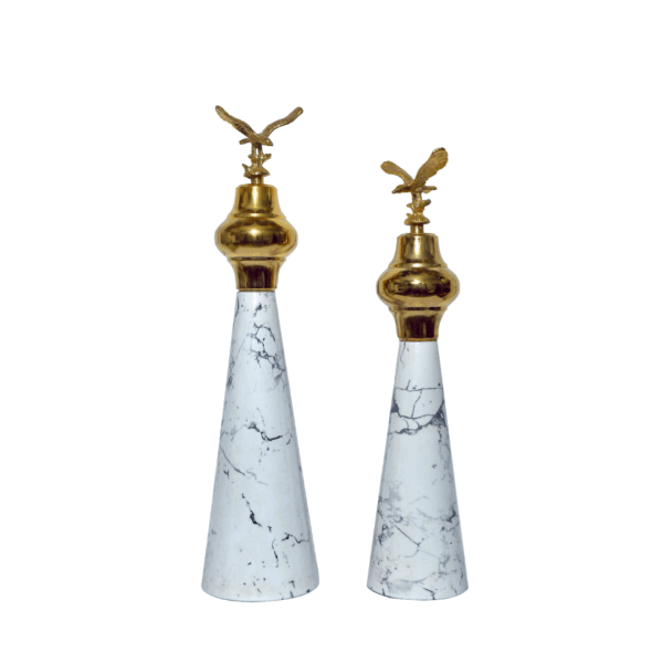 Elegant Iron Cone Decor Set