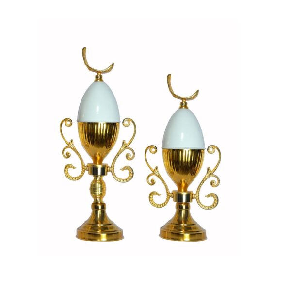 Black & Gold Decorative Iron Jar Set with Designer Lids – Modern Home Décor Vases for Flowers, Shelves & Centerpieces (Set of 2)