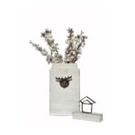 Speckled White Deer Decor Set - set of 1
