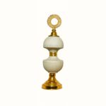 Elevate Luxury Spaces with the Off white & Gold Decorative Jar Set – Set of 2