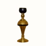 Premium Brass & Black T-Light Holder Set – Elegant Decorative Accent (Set of 2)