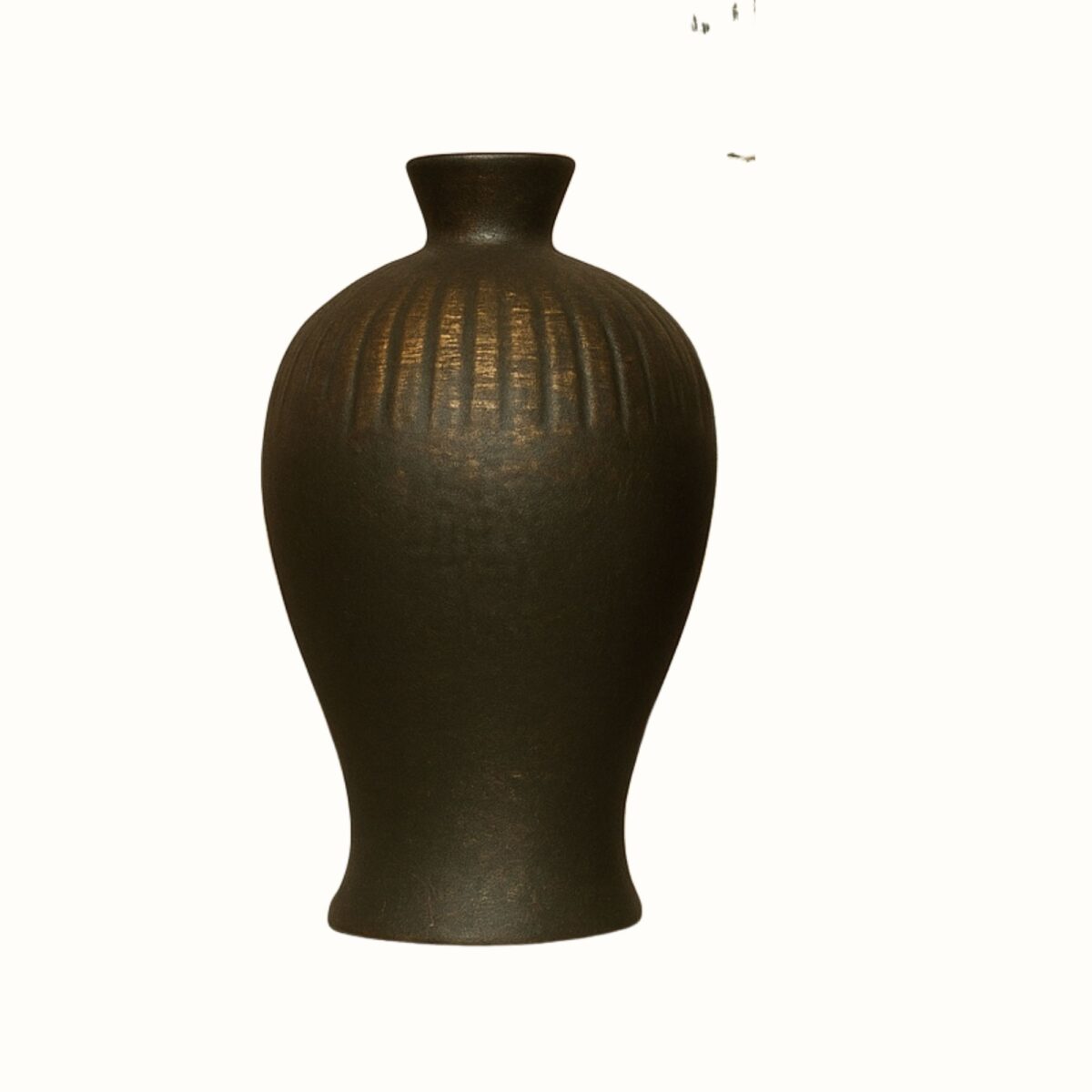 Antique Bronze Textured Flower Vase Set – Set of 2