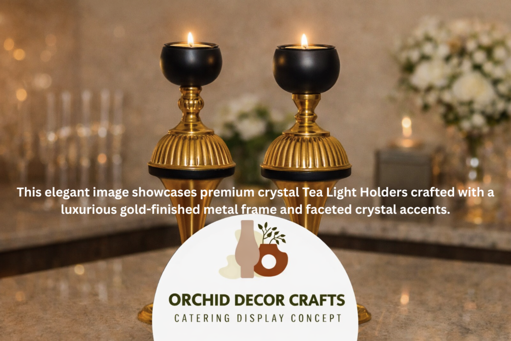 Handcrafted metal tea light holders for home décor in Moradabad