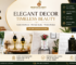Premium Fruit Counter decor setup featuring luxury decorative jars, golden cage accents, and elegant catering display items by Orchid Decor Crafts.