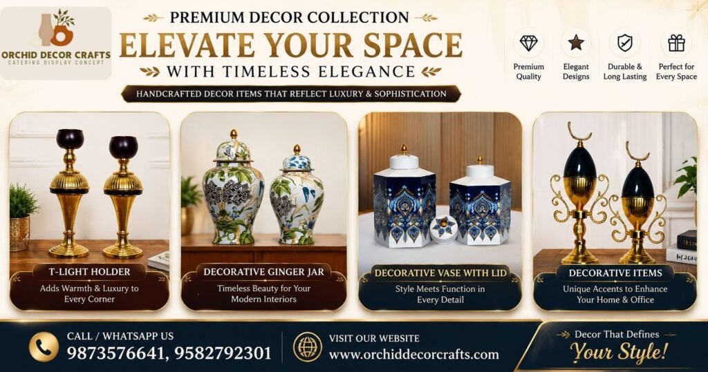 Premium Ginger Jar in Madhya Pradesh for luxury home and event decoration.