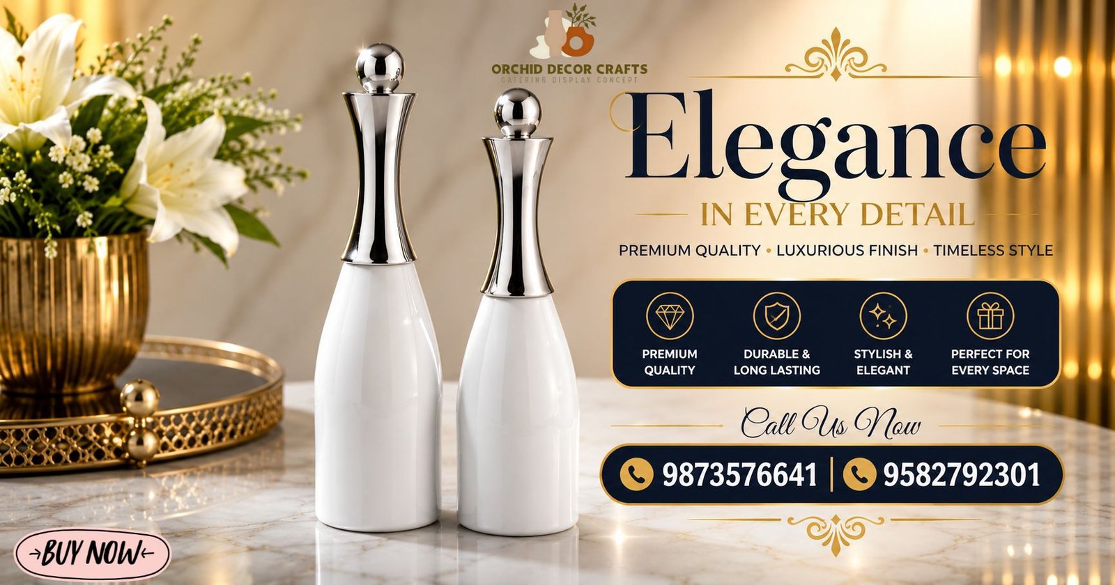 Catering Buffet Counter Design Wholesale in India – Premium Wedding and Event Buffet Counter Setup by Orchid Decor Crafts